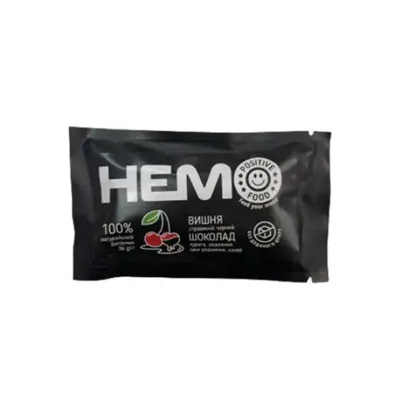 Батончик Вишня в шоколаді 36 г positive food ТМ Доброїж