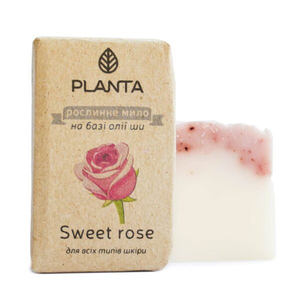 Мыло с маслом ши Sweet Rose TM Planta