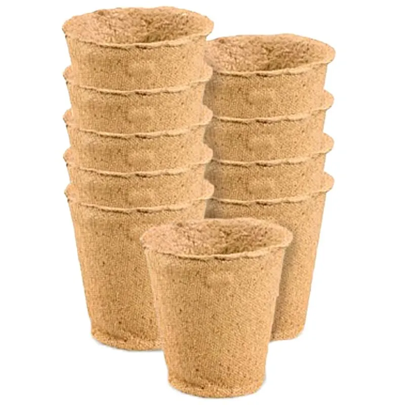 Торф'яні горщики richland 8*8 см круглі 10 шт ТМ Агрохімпак Торф'яні горщики richland 8*8 см круглі 10 шт ТМ Агрохімпак