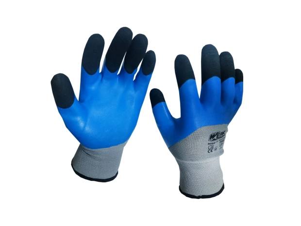 РУКАВИЧКИ сірі синьо чорне покриття we2139