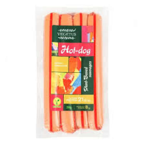 Сейтан ковбасний hot dog 280 г ТМ vegetus