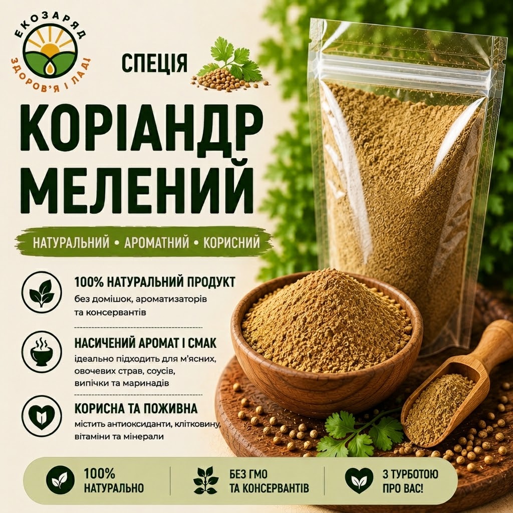 спеція Коріандр мелений 50г спеція Коріандр мелений 50г