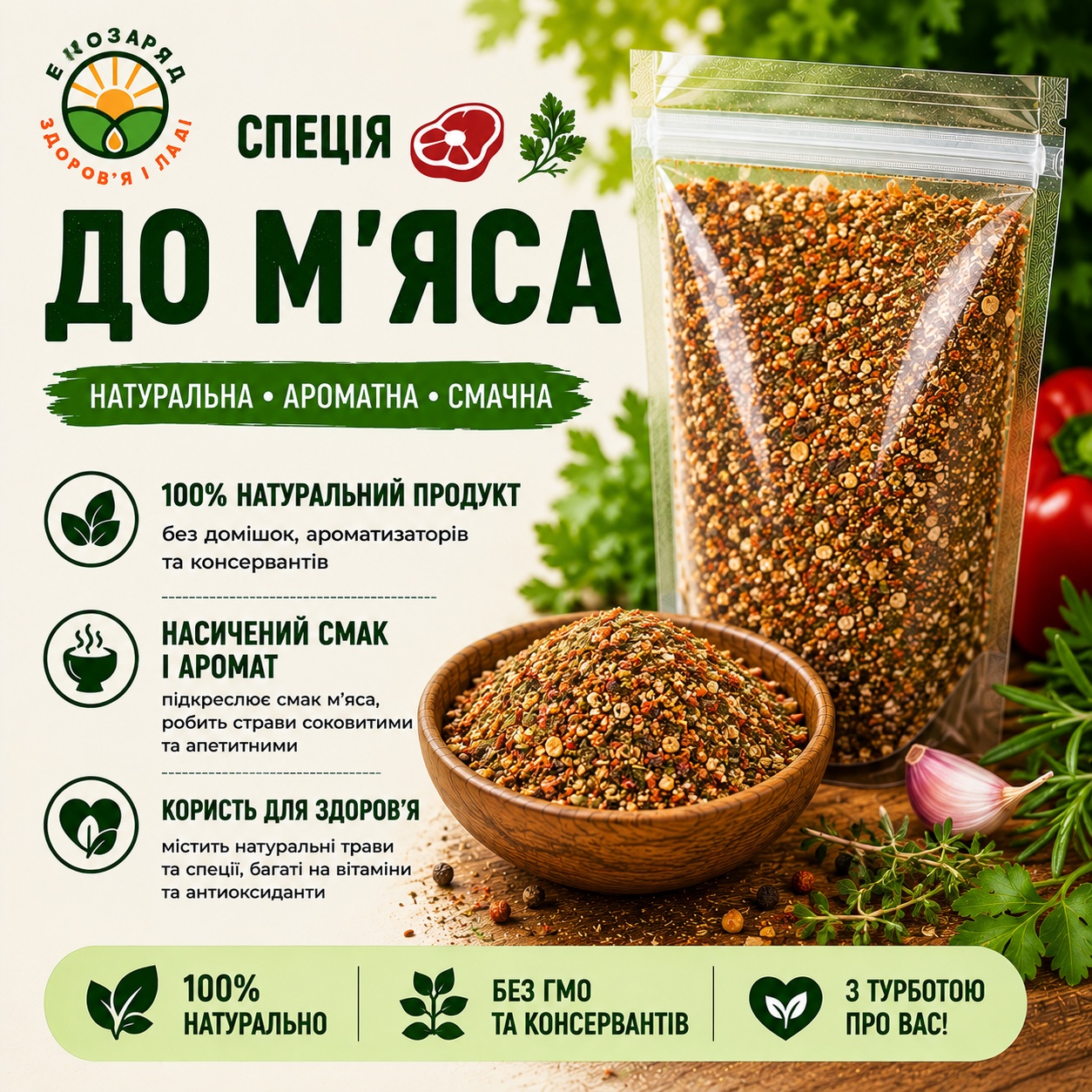 спеція до М'яса 50г спеція до М'яса 50г