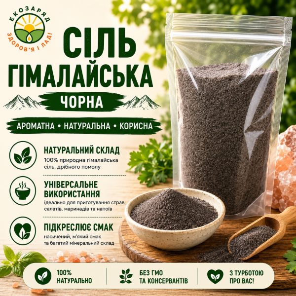 сіль Гімалайська 50 г чорна